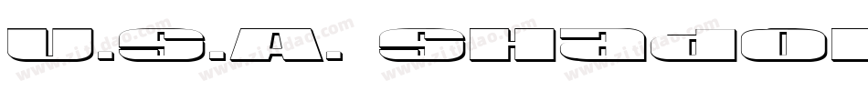 U.S.A. Shadow字体转换